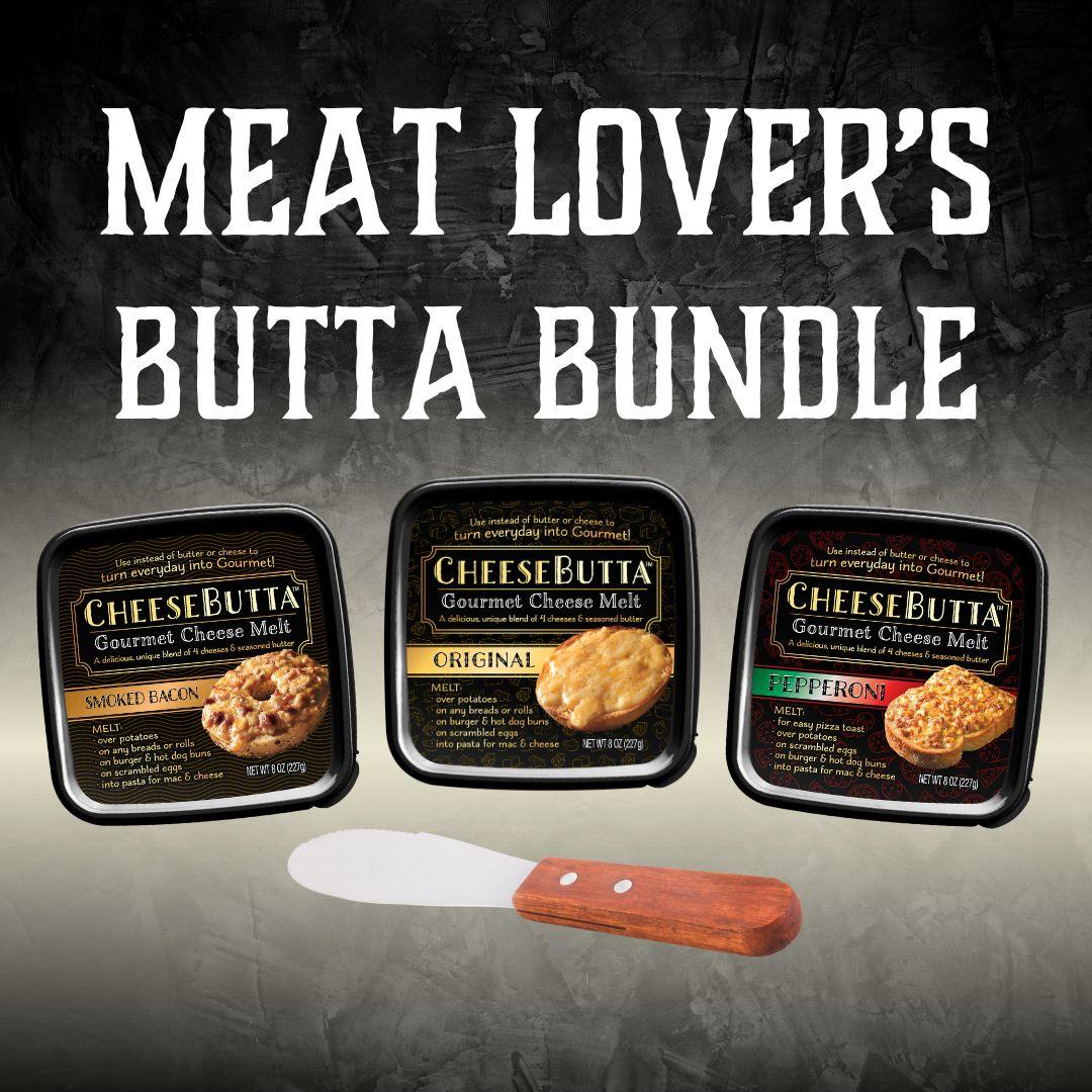 Meat Lovers 3 Pack (Original, Smoked Bacon & Pepperoni) - CheeseButta - Gourmet Products