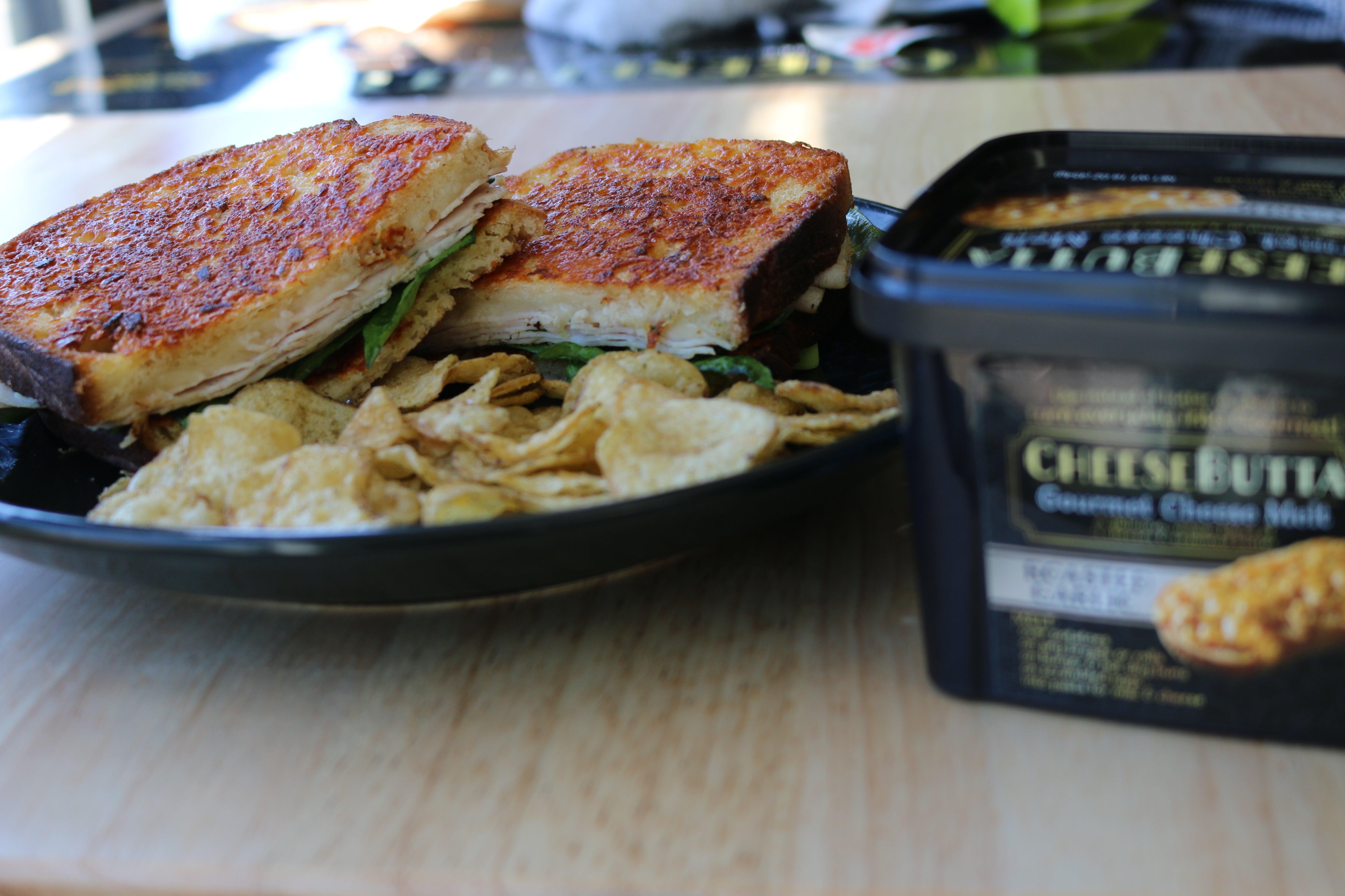 CheeseButta™ Roasted Garlic Turkey Sandwich - CheeseButta - Gourmet Products