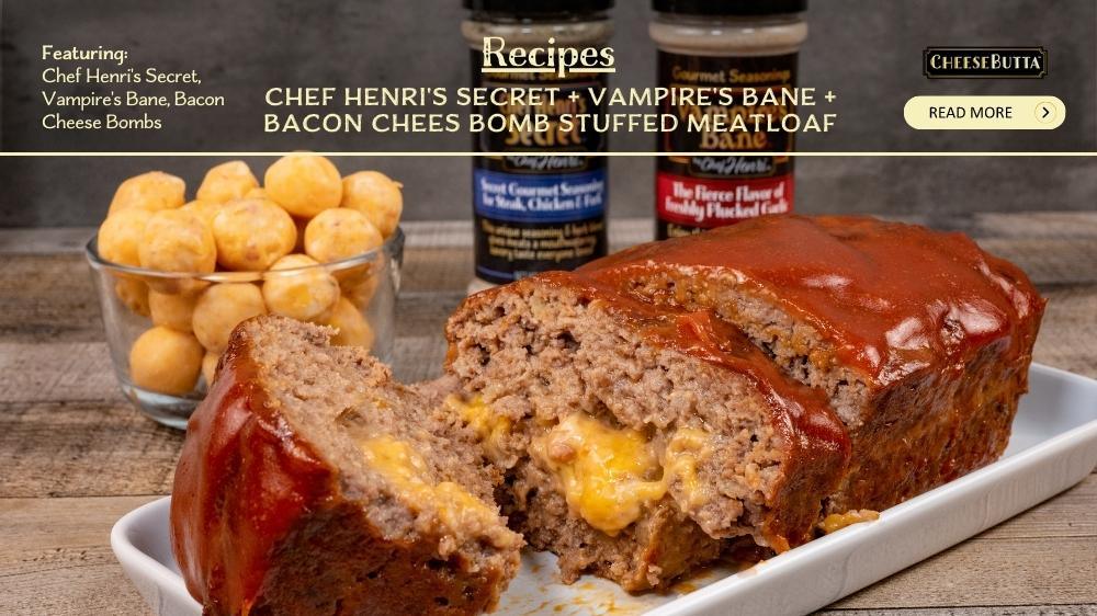 Smoked Bacon CheeseButta Stuffed Meatloaf - CheeseButta - Gourmet Products