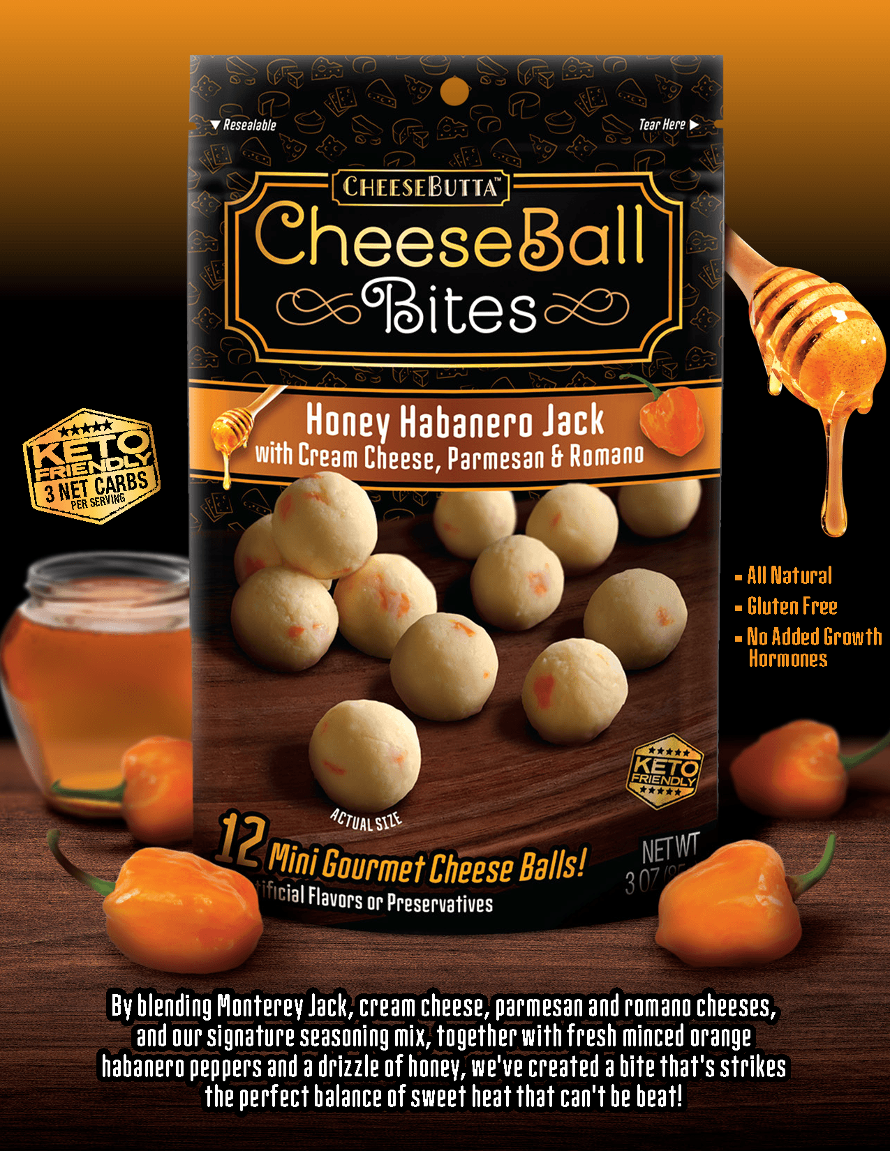 Honey Habanero Jack - CheeseButta - Gourmet Products