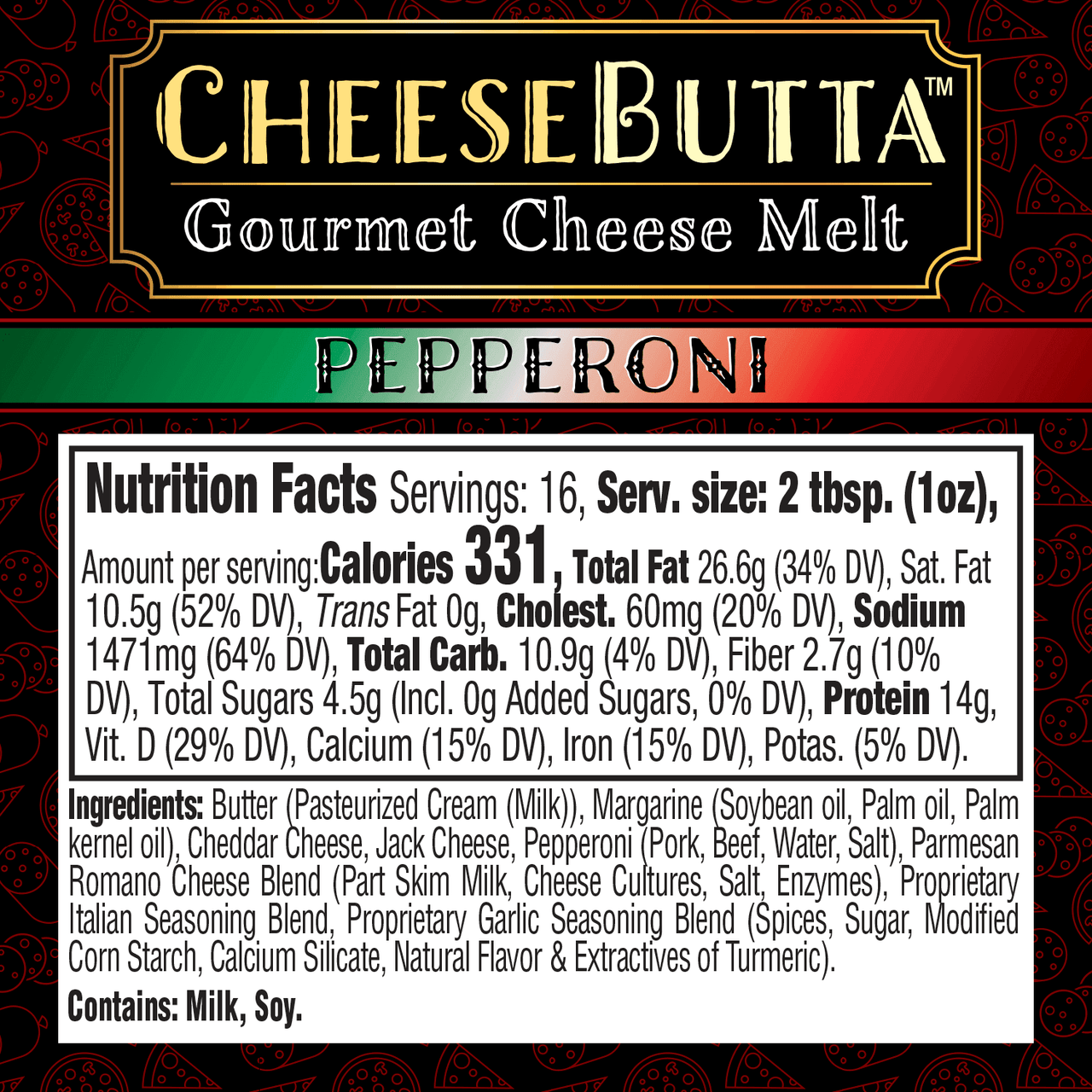 Pepperoni CheeseButta™ - CheeseButta - Gourmet Products